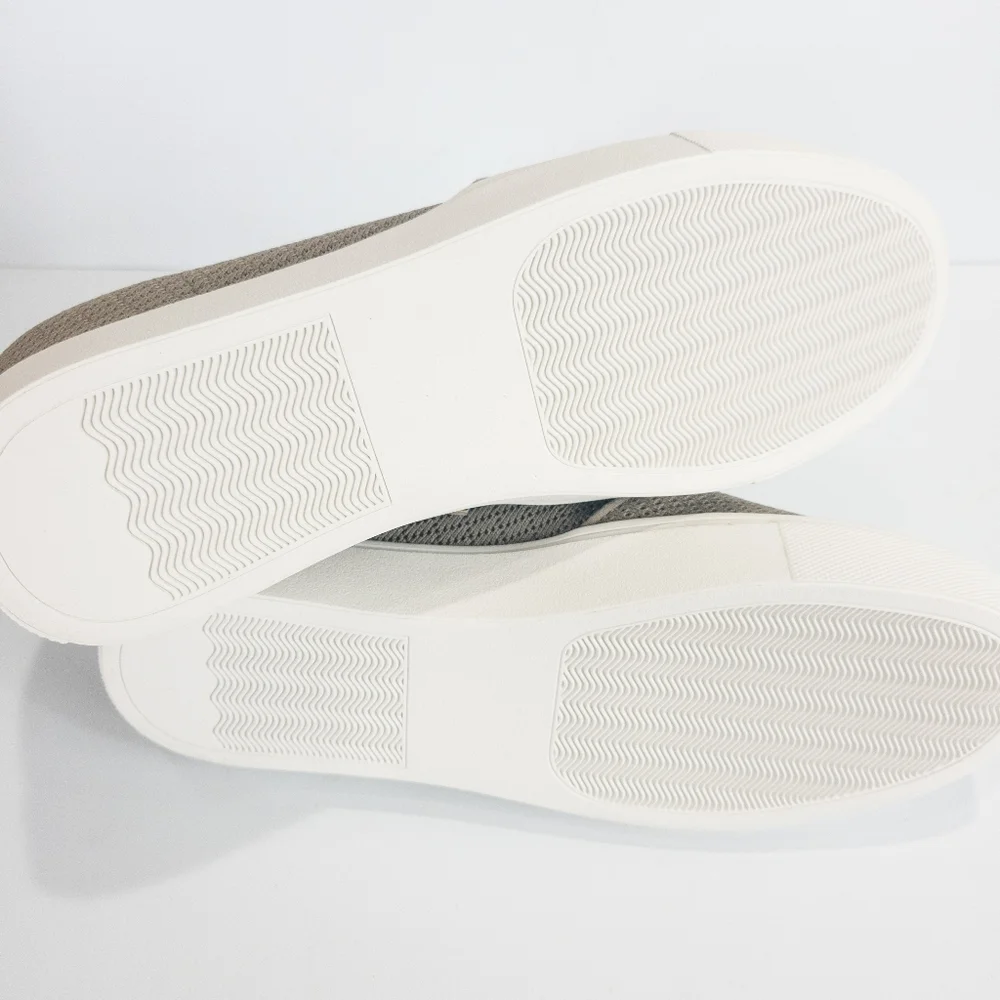 Steve Madden Camden Knit Wedge Sneakers Taupe -7 - Picture 5 of 6